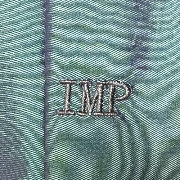 Impression Bridal Prom Dress Size 10 Teal Iridescent Taffeta Y2K Formal Sorority - Picture 9 of 16